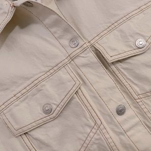 Zara DENIM DRESS WITH TOPSTITCHING